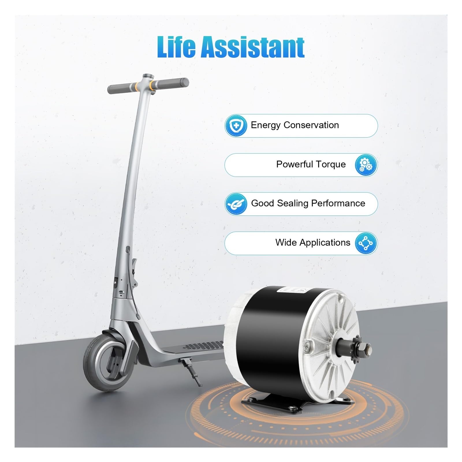 Kit Motore Brushless Ad Alta Potenza 24V 350W Con 11 Ingranaggi, Fai Da Te For Scooter, Veicoli Elettrici, Motociclette, Turbine Eoliche Ecc Prestazioni Ad Alta Velocità