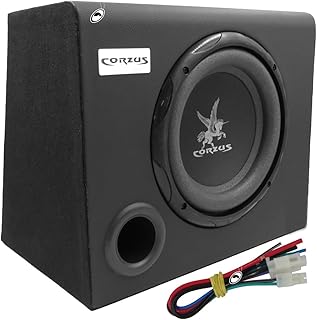 Caixa som automotivo amplificada subwoofer 8 200w rms corzus