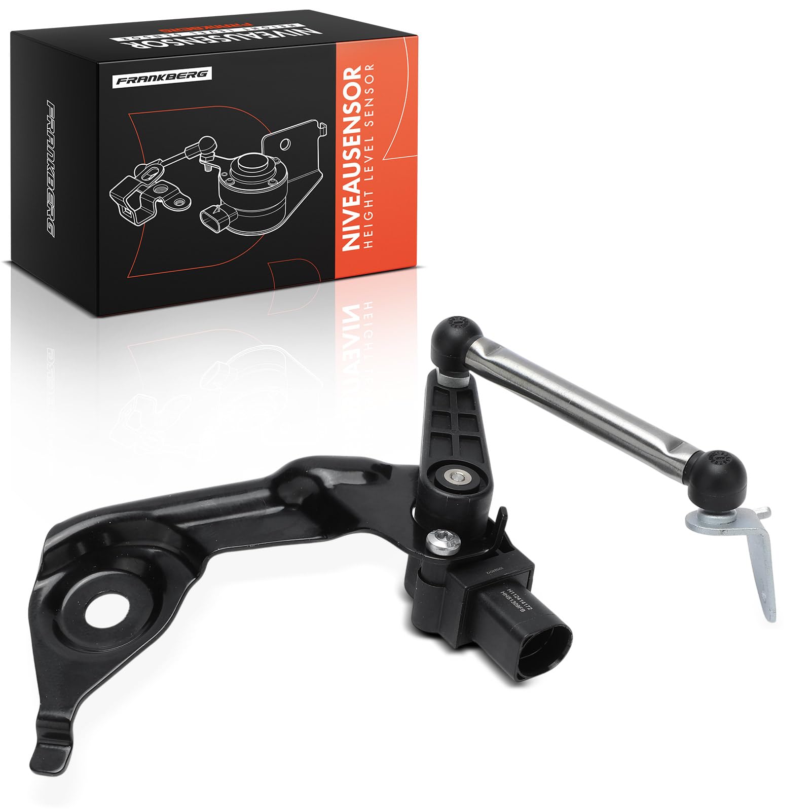 Frankberg Niveausensor Höhensensor mit Gestänge Hinten Links Kompatibel mit A4 8K2 B8 Allroad 8KH B8 Avant 8K5 B8 A5 8T3 8F7 8TA 2007-2017 8K0941309F