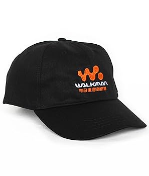 Agora Walkman Japanese 6 Panel Dad Hat Cap Black at Amazon