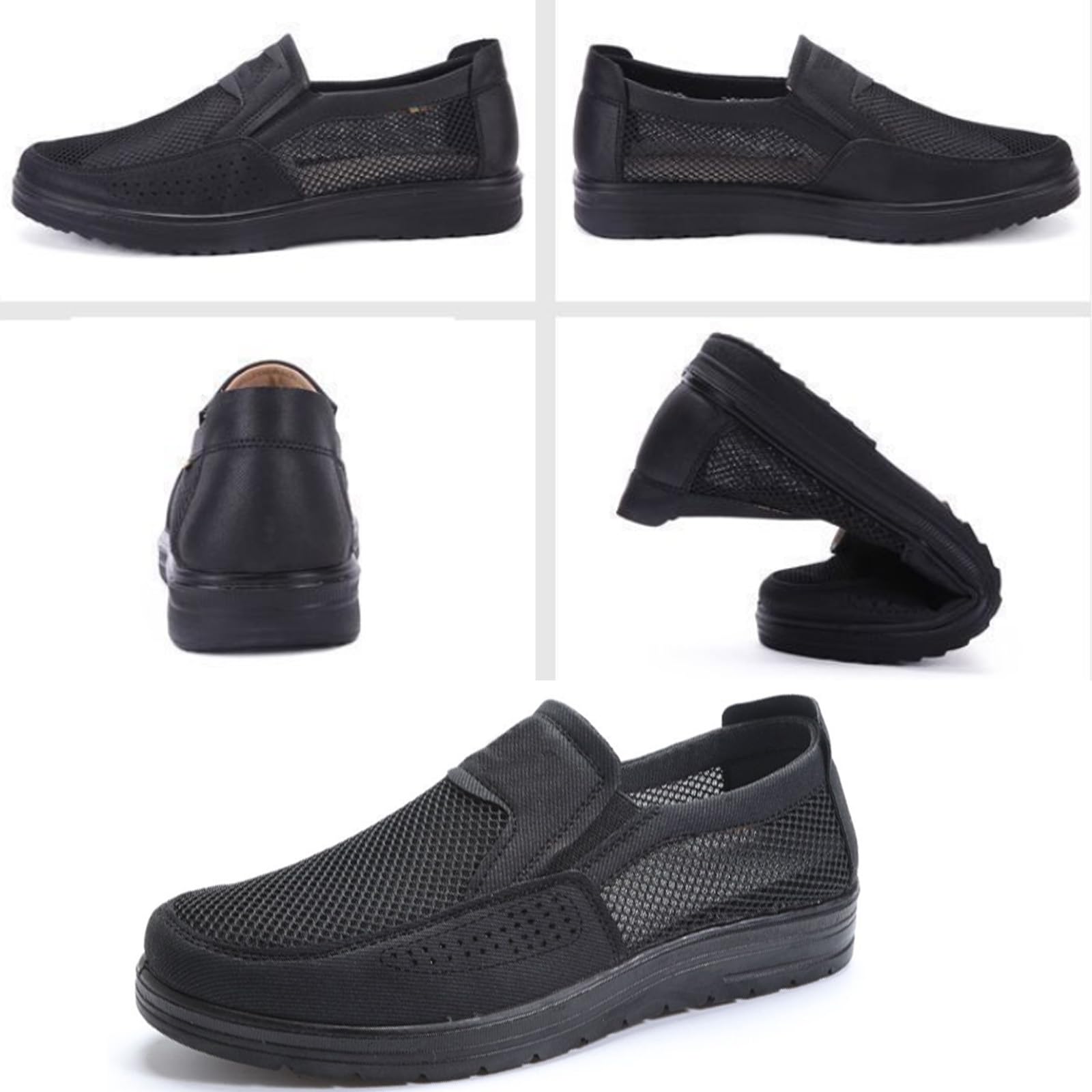 Zapatos ortopédicos de malla transpirable para hombre, cómodos, ligeros, antideslizantes, para verano, al aire libre, cómodos y ligeros
