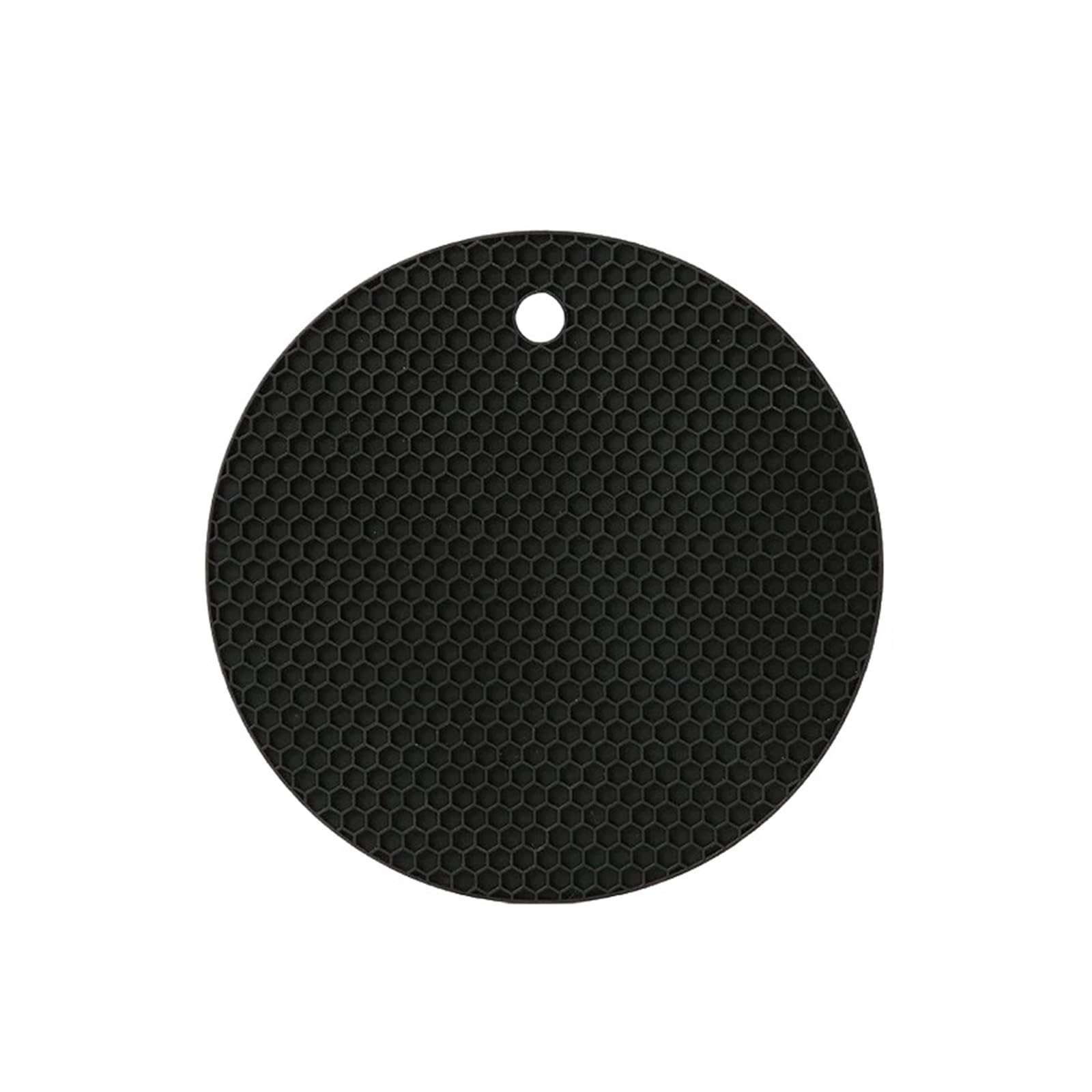 6pcs Silicone Trivet Mats Heat Resistant Pot Holders, Multipurpose Non-Slip Hot Pads for Kitchen Potholders, Dishers For Kitche(Black)