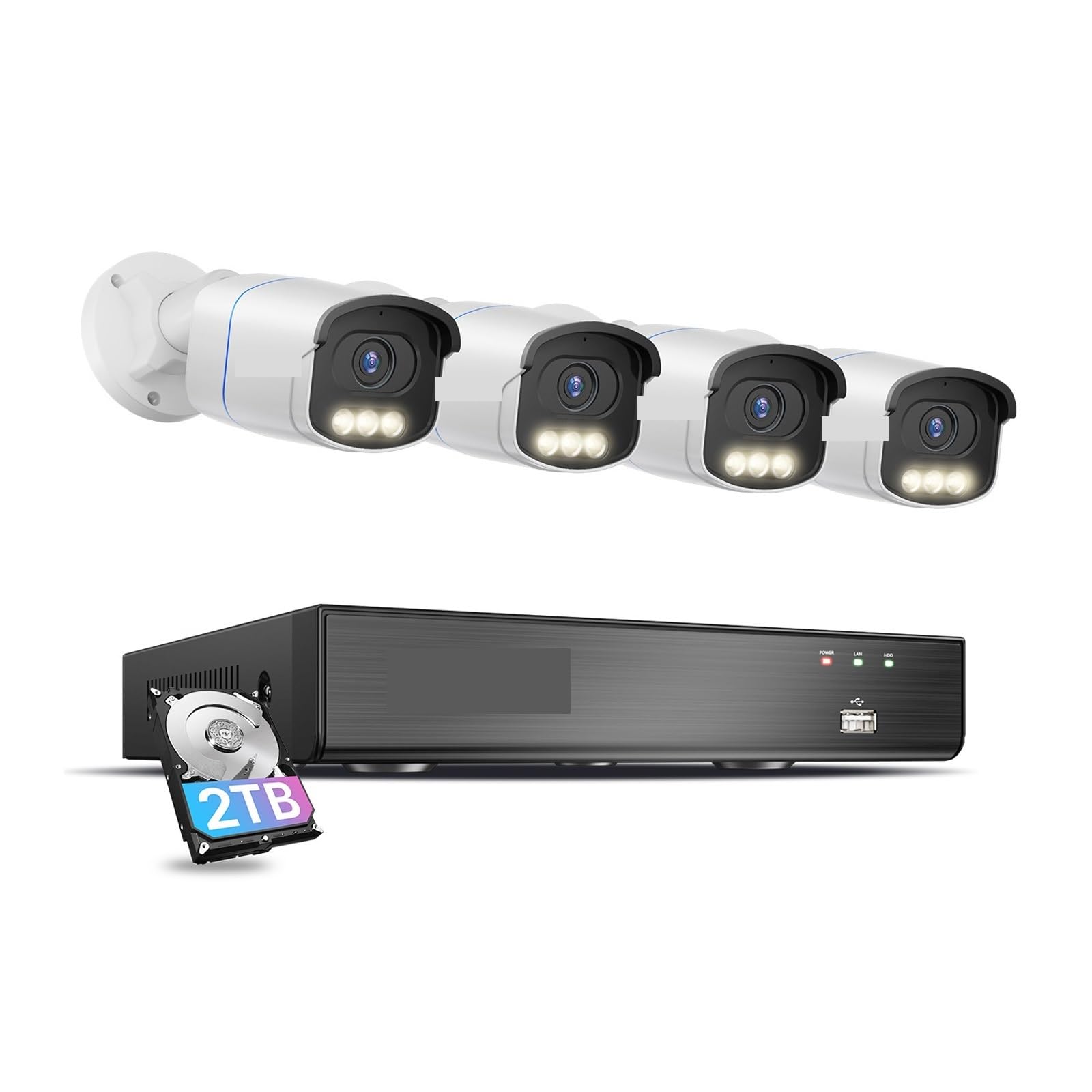 Système de caméra de sécurité PoE 4K 8MP/5MP