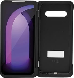 デュアルスクリーン電話ケース 折りたたみ式 取り外し可能 V60 5G LM V605N 用、生産性向上 マルチタスク ブラック ABS