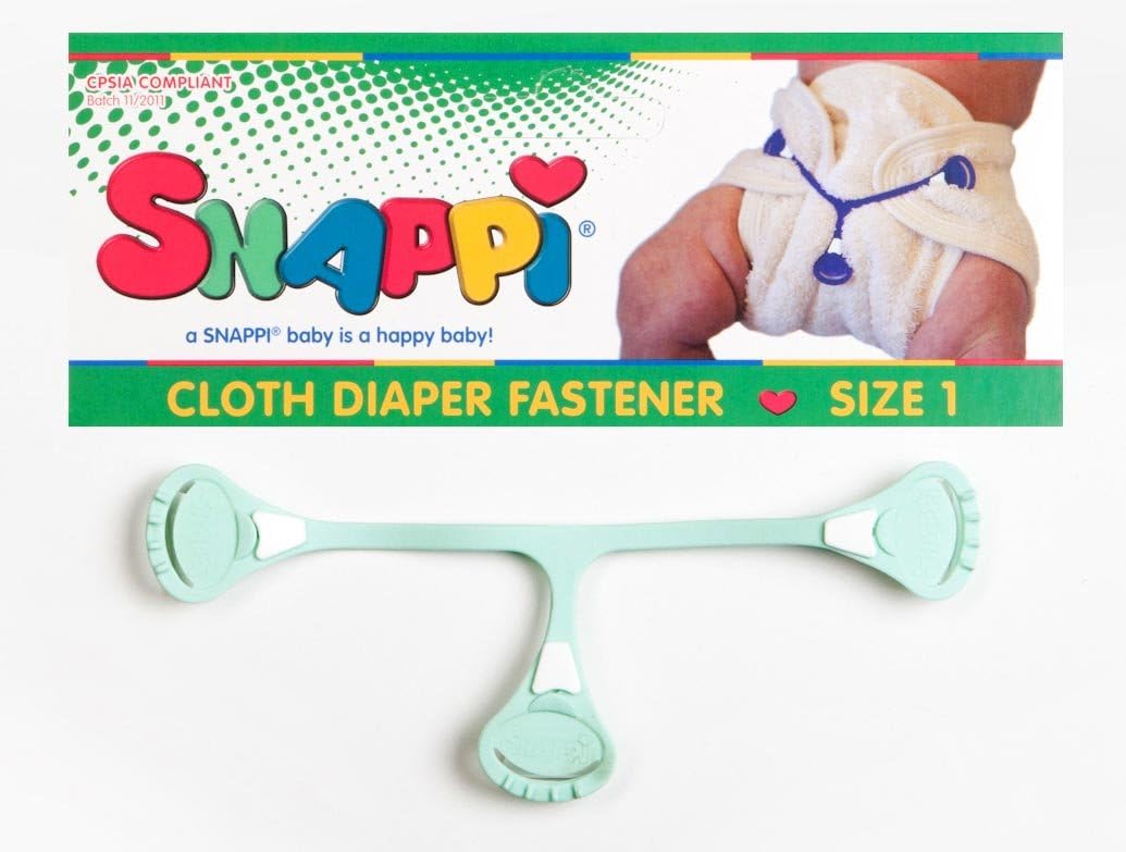 Snappi Cloth Diaper Fastener - Pack of 1 (Mint Green)