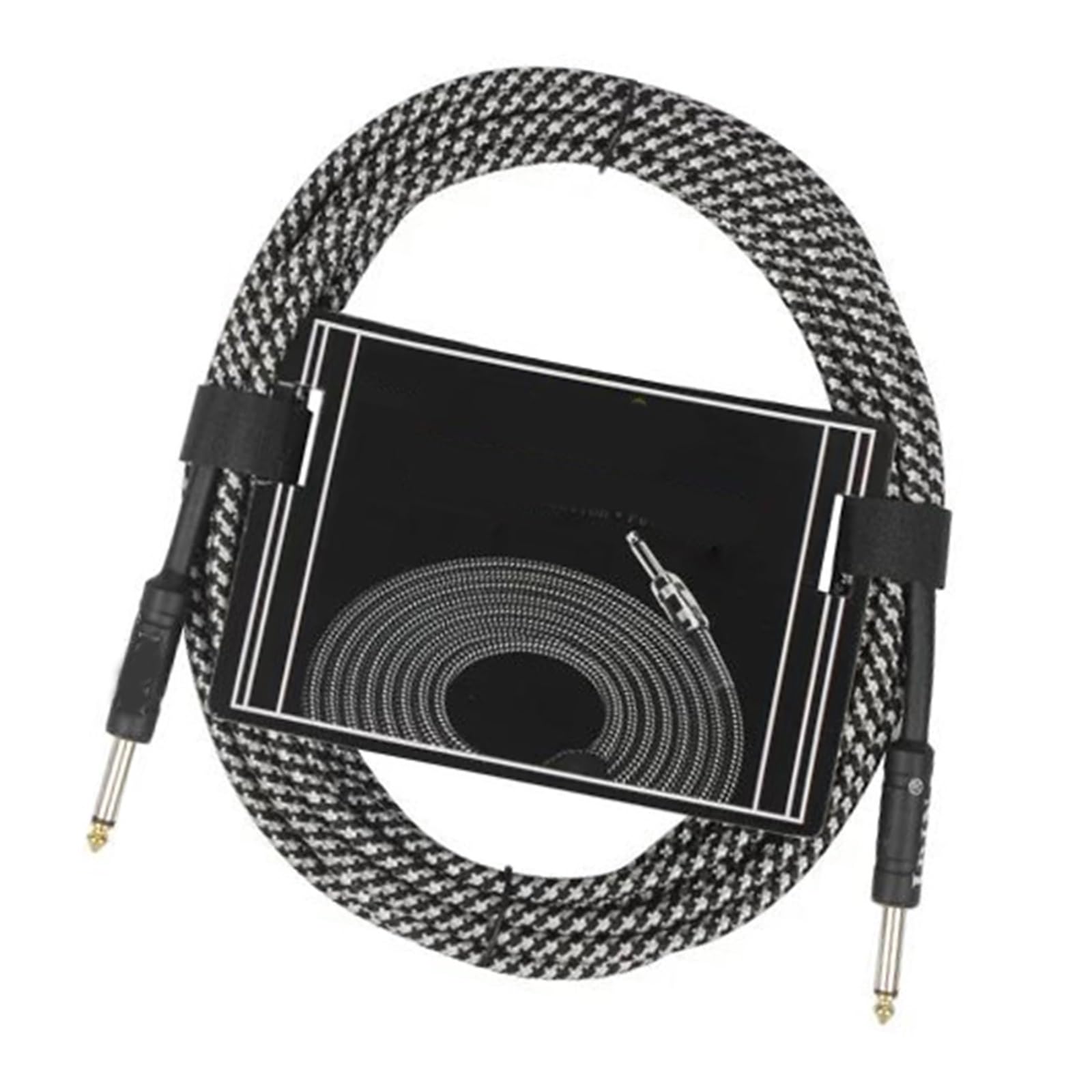 6 Metrowy Kabel Do Gitary Elektrycznej I Basowej Akcesoria Instrumentów Muzycznych Czarny Kable Gitarowe O Niskim Poziomie Szumów