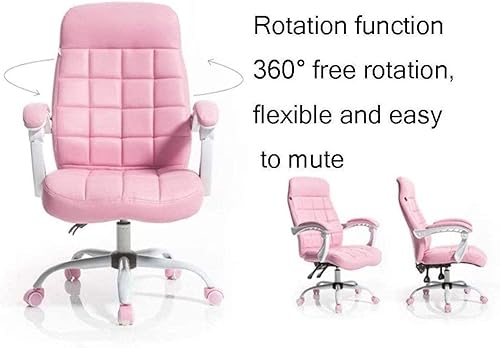 Miniatura 5 de Silla de computadora para videojuegos, silla de red de corazón para niña, silla roja con diseño de princesa, silla giratoria