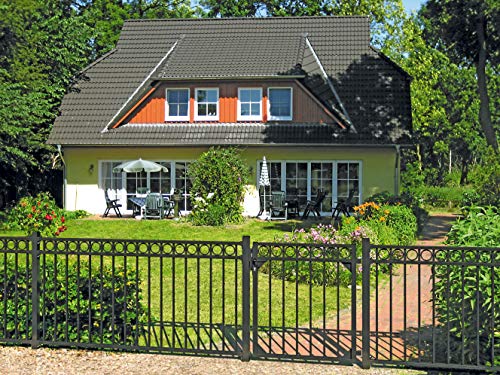 Alberts 510206 Doppeltorset Circle, zum Einbetonieren | verschiedene Höhen - wahlweise in verschiedenen Farben | anthrazit | Höhe 100 cm | Breite 3 m