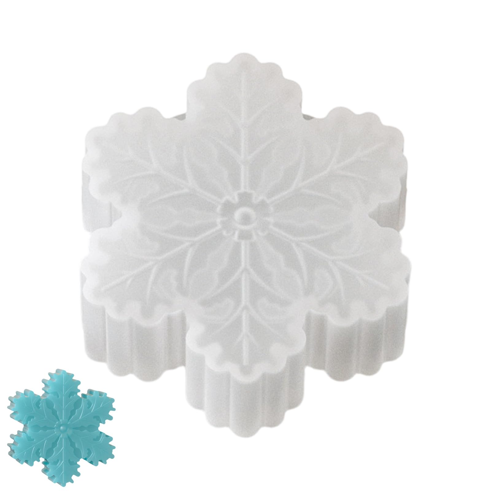 FGDTREE Christmas Decor Mold with Silicone Design, 3D Holiday Wax Form for Seasonal Projects Holiday Mold Christmas Wax Silicone Form Seasonal Decor Winter Making Home Project