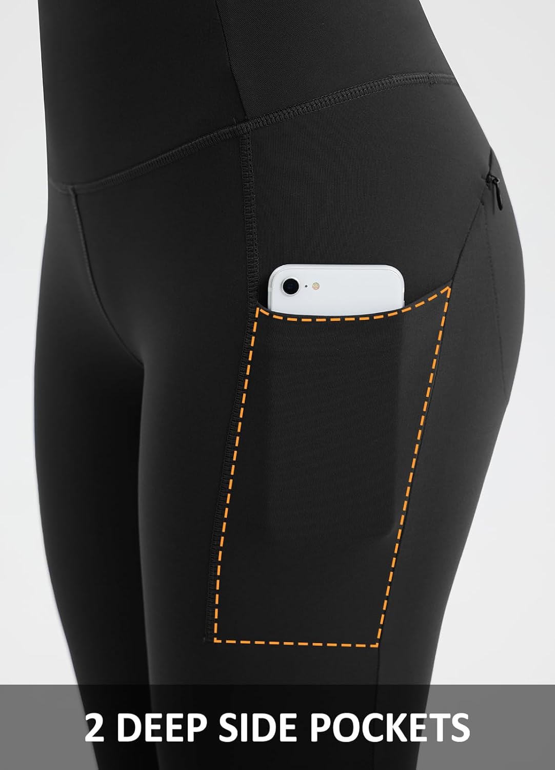 Fleece Lined Leggings Women Snow Pants Water-Resistant Insulated Winter Leggings Warm with Pockets Thermal Ski - Image 2