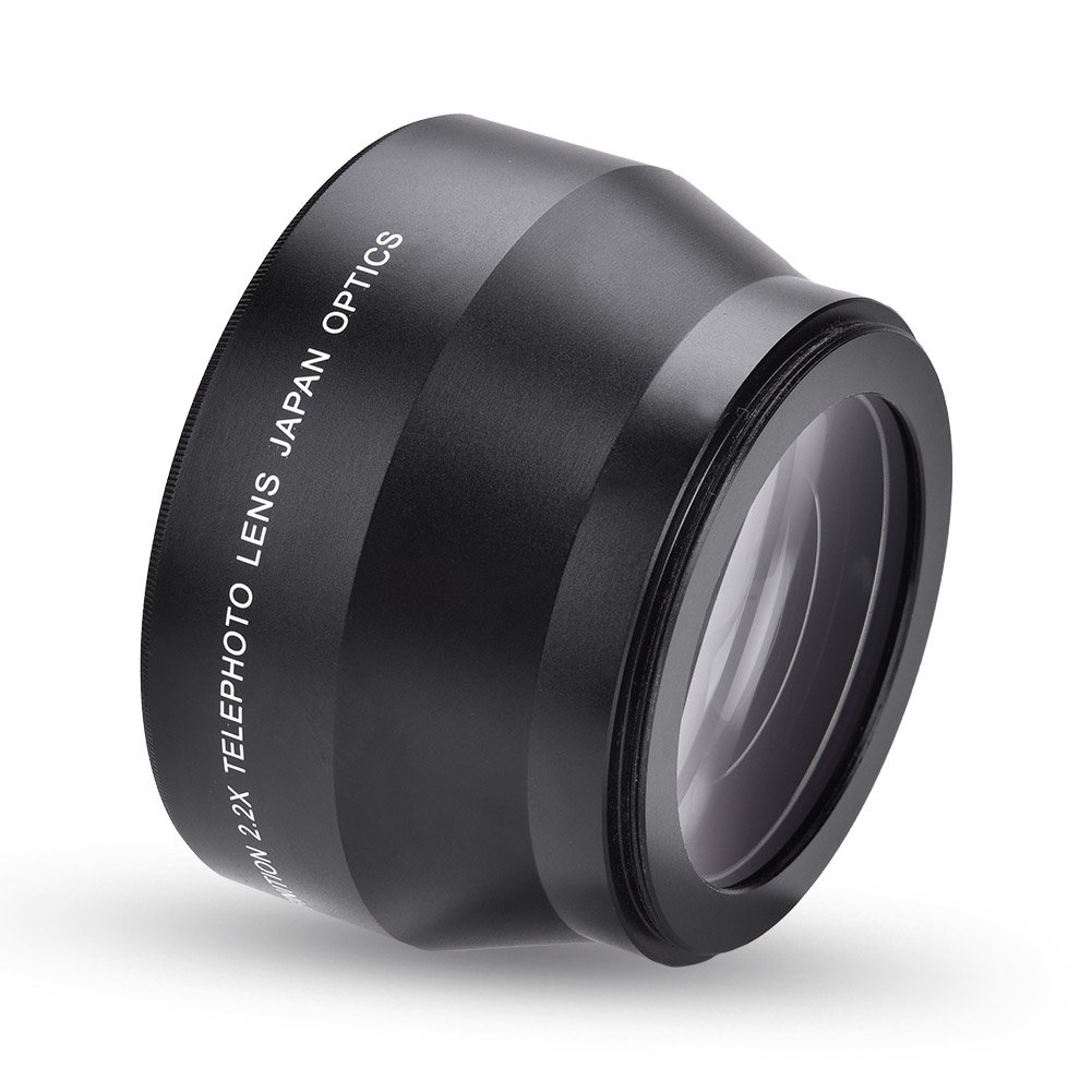 Yctze Lentille de caméra, Extenseur de lentille de caméra 67MM 2.2X Téléconvertisseur de caméra Téléobjectif Universel pour appareils Photo Reflex et appareils Photo numériques