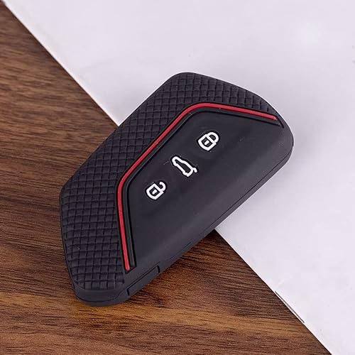 Miniatura 4 de Funda de silicona para llave de automóvil, accesorios para llave de automóvil, compatible con VW Volkswagen MK8 Golf 8 GTI Skoda Octavia 3 botones
