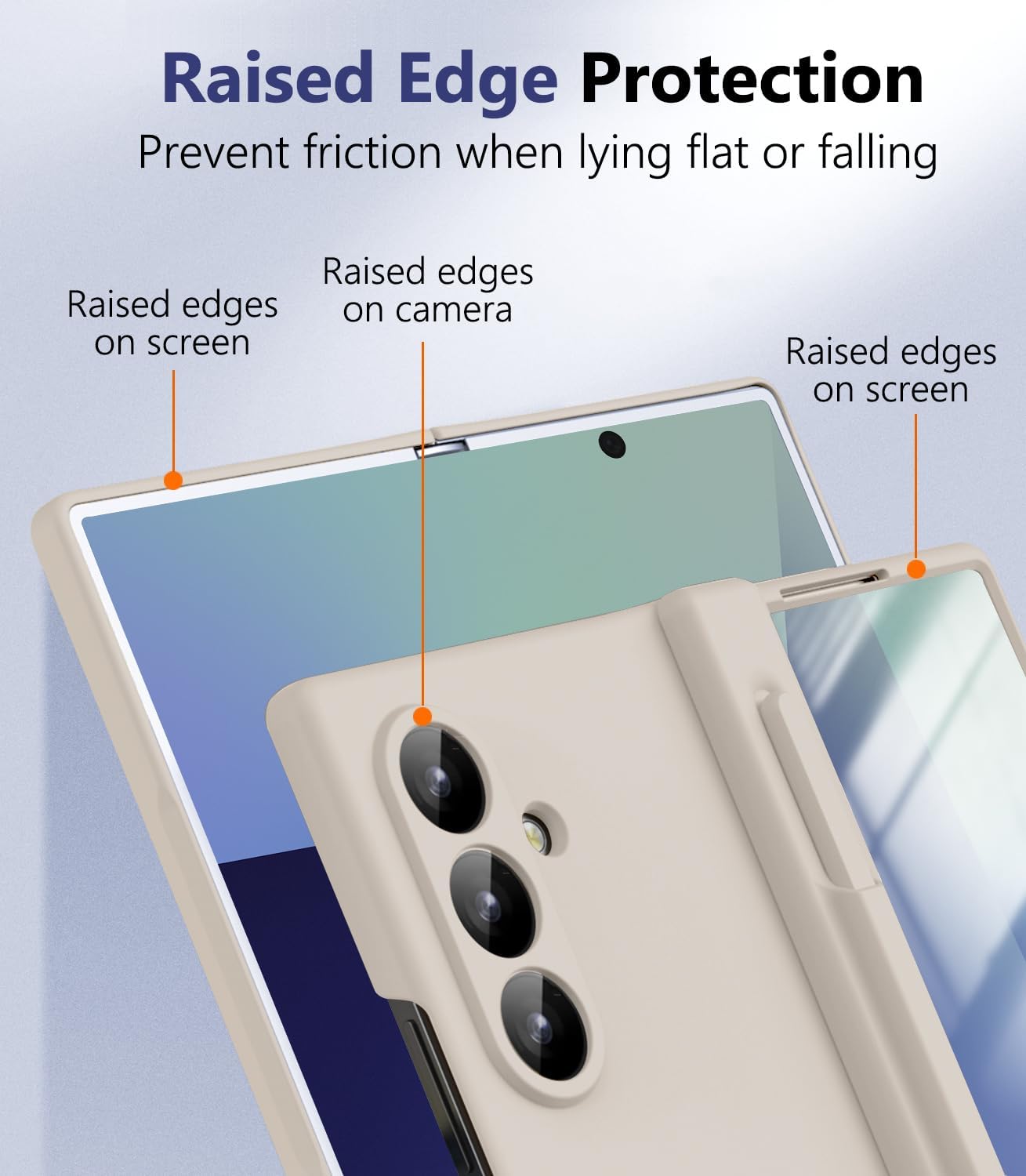 for Samsung Galaxy Z Fold 7 Case with S Pen Holder & Stylus, Z Fold7 Slim Case with Hinge Protection Screen Protector Thin Matte PC Full-Body Anti-Scratch Protective Cover for Z Fold 7 White