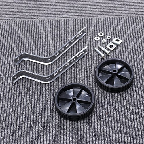 Ruedas de Entrenamiento Universales porosas de 12-20 pulgadas para bicicleta, ruedas auxiliares negras miniatura 7