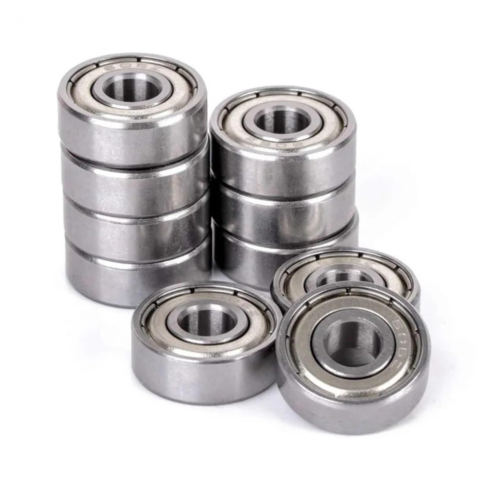 Roulement à billes gorge profonde 10 pièces ABEC-5 S608ZZ SB608ZZ S608Z 608 ZZ roulement en acier inoxydable 8x22x7mm miniature,Durabilité améliorée(ABEC 3)
