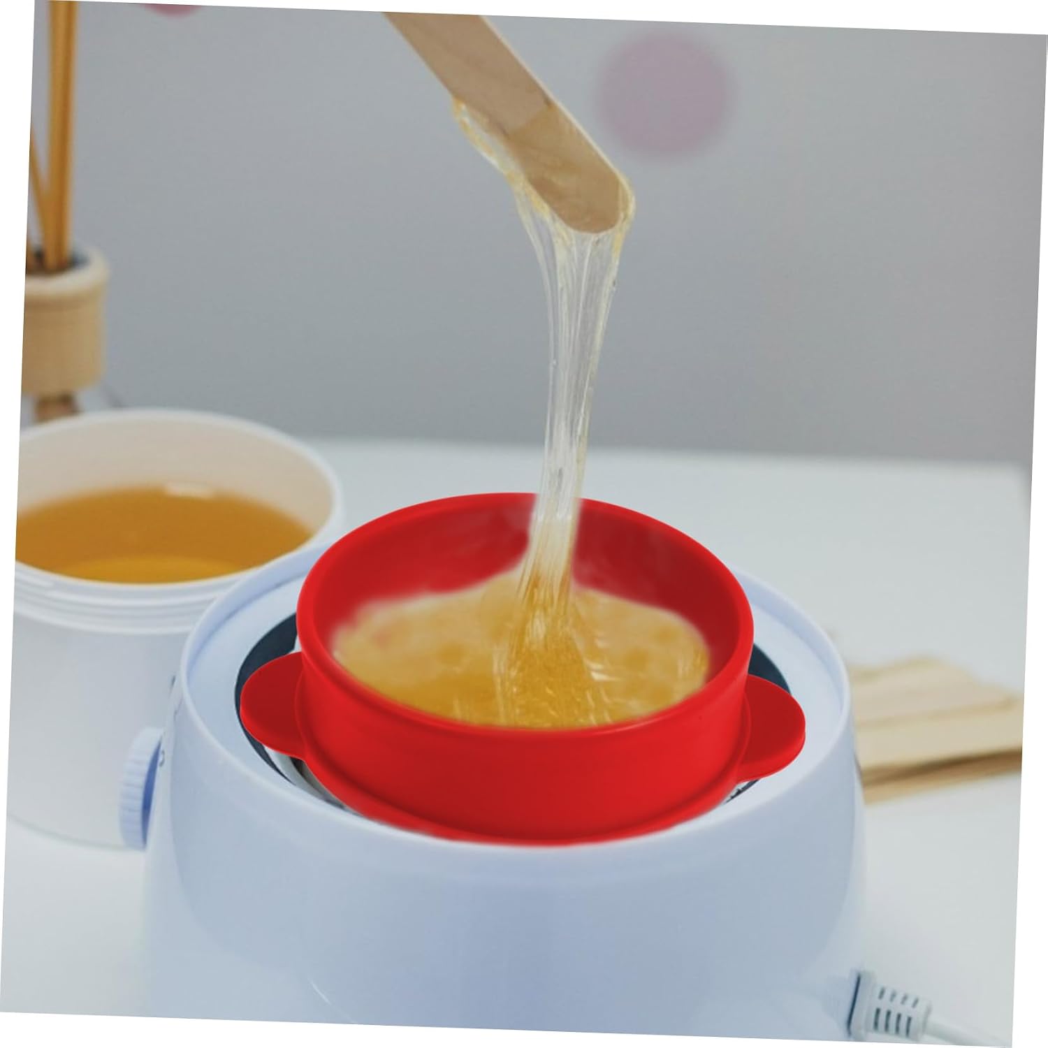 NOLITOY 3pcs Wax Melting Bowl Non-stick Wax Heater Inner Pot for Hair Removal Warmer Accessory Easy to Clean Compact Design for and Face Masks
