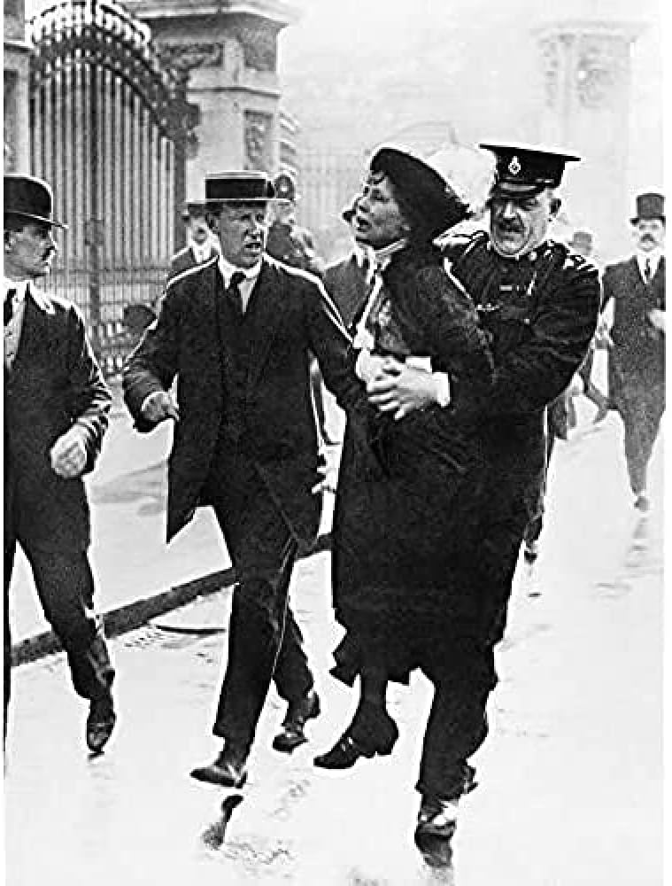 Emmeline Pankhurst Suffragette Arrested 1914 Photo Unframed Wall Art Print Poster Home Decor Premium