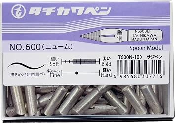 Tachikawa Pin Manufacturing Tachikawa Nib T600 Sagipenum 100 Pens T600N100