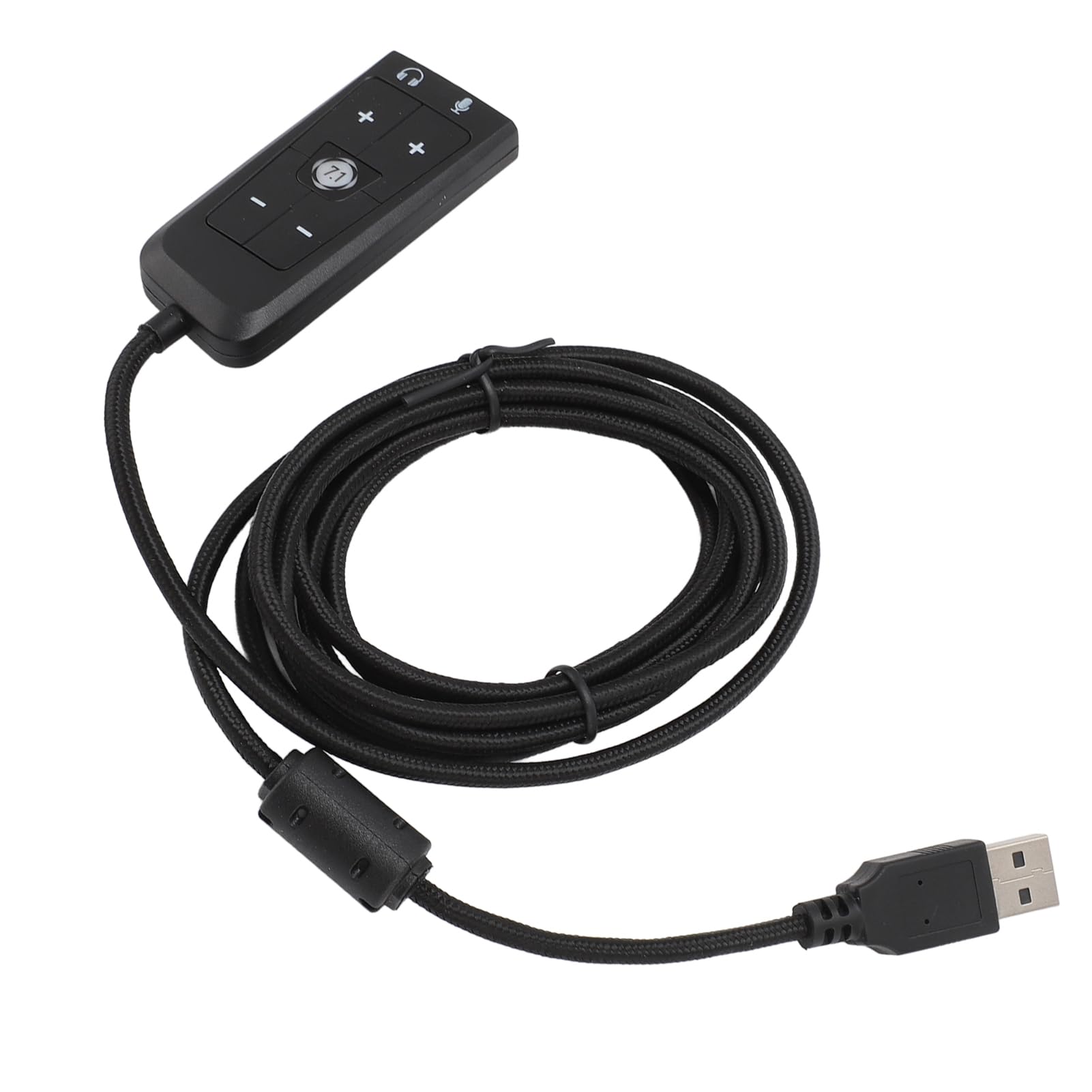 Ausla Adattatore Vocale USB SUONO USB Virtual Surround, 7.1 Canale per Cloud II, con Cuffie e Jack da Microfono, Adattatore Vocale da a 3,5 Mm a Aux Convertitore Esterno da 3,5 Mm