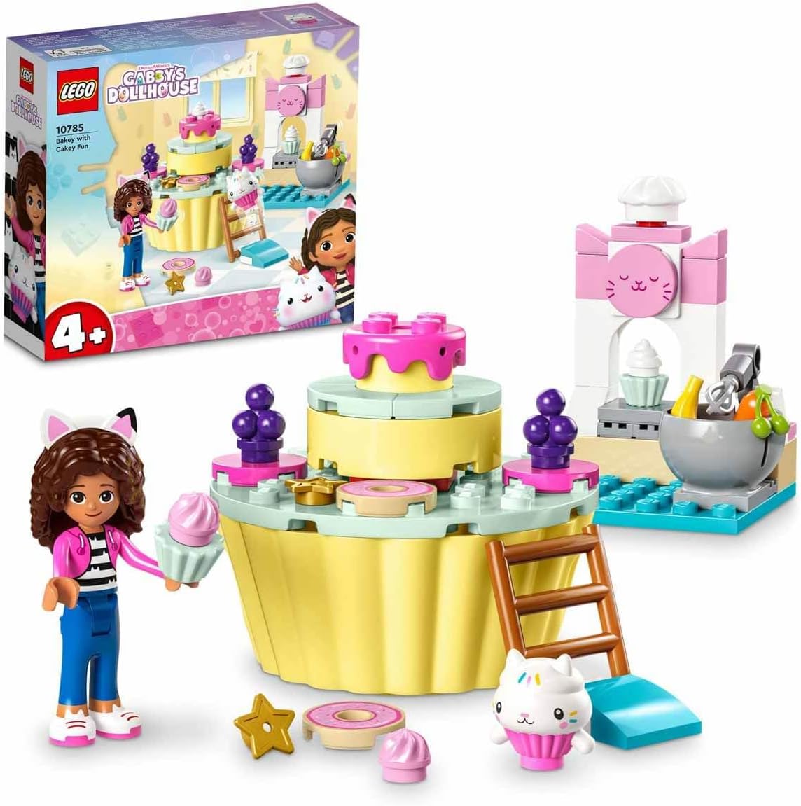LEGO Bakey with Cakey Fun 10785 Building Toy Set; Small Pretend Kitchen; Gift for Fans of Gabby’s Dollhouse Aged 4+