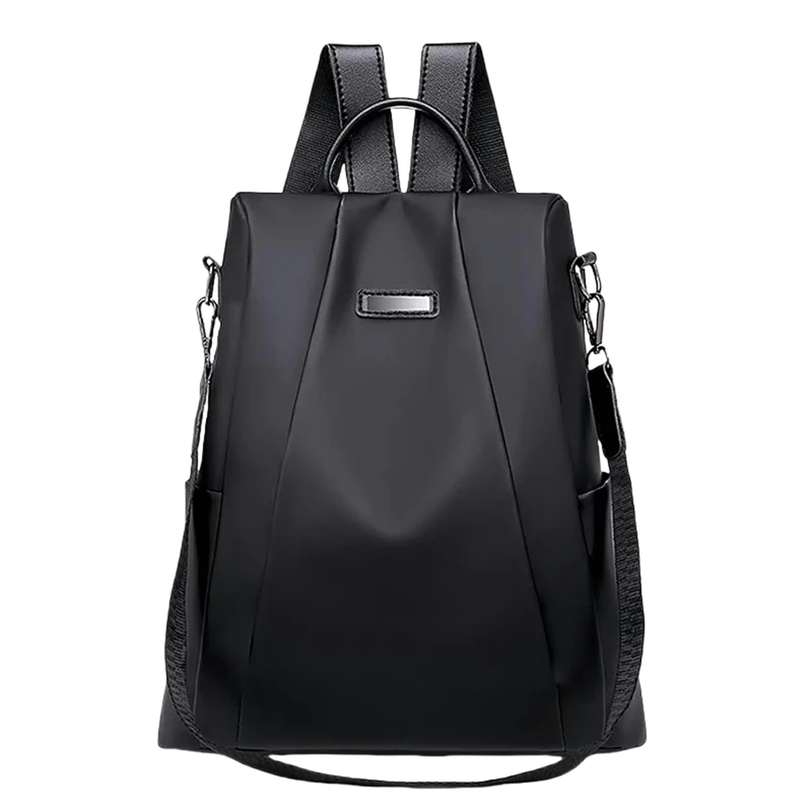 Ouxundai Women's Black Backpack Anti Theft Backpack Backpacks Multifunctional Travel Backpack Fashion Detachable Shoulder Strap Shoulder Bag