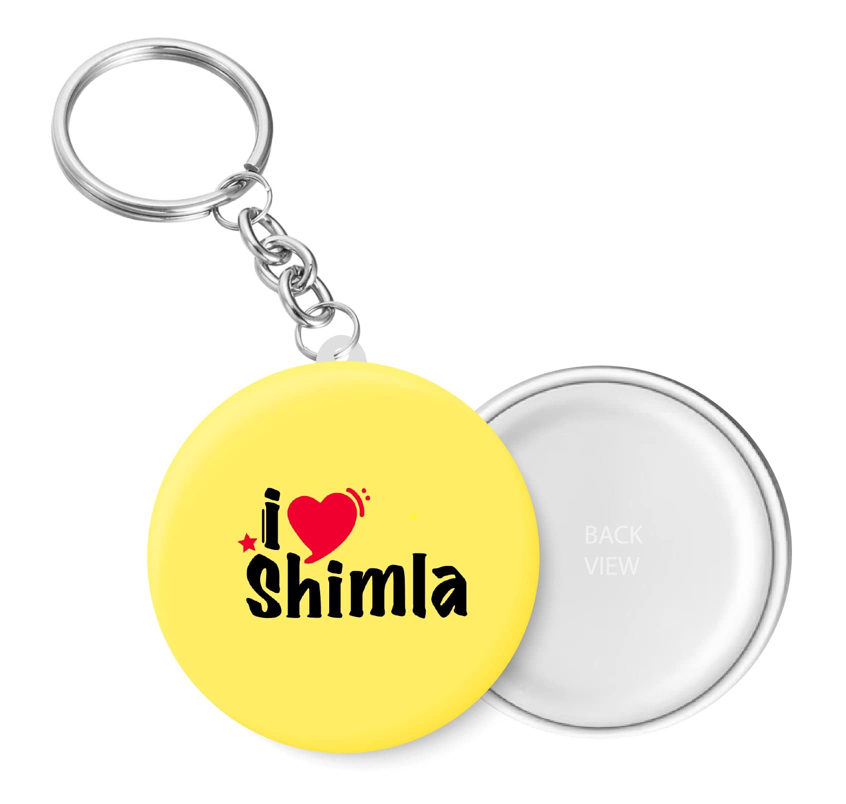 I Love Shimla Key Chain (Plastic, Multicolor, 44MM)-image-24