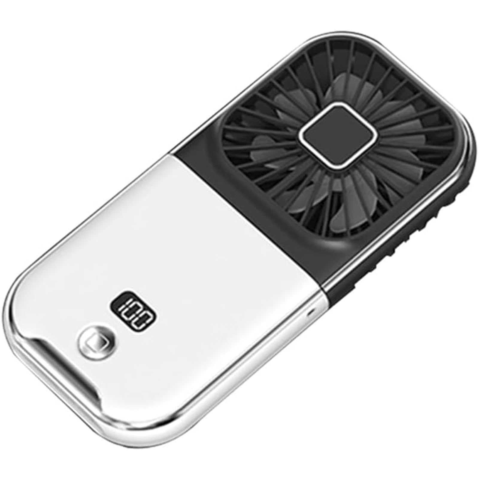 Cichy Draagbare miniventilator, USB oplaadbare persoonlijke ventilator, 180° opvouwbare handventilator voor reizen/kantoor/thuis/buiten Wiatraki stojące