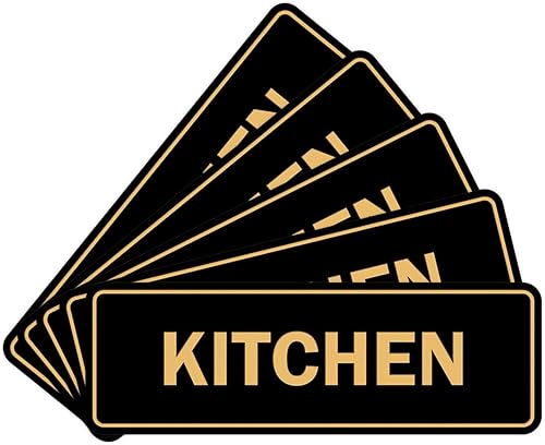 Miniatura 46 de Signs ByLITA Letrero de cocina estándar (plata cepillada) - Grande Brushed Silver,Negro y dorado,Azul / Patchwork,Oro cepillado,Marrón