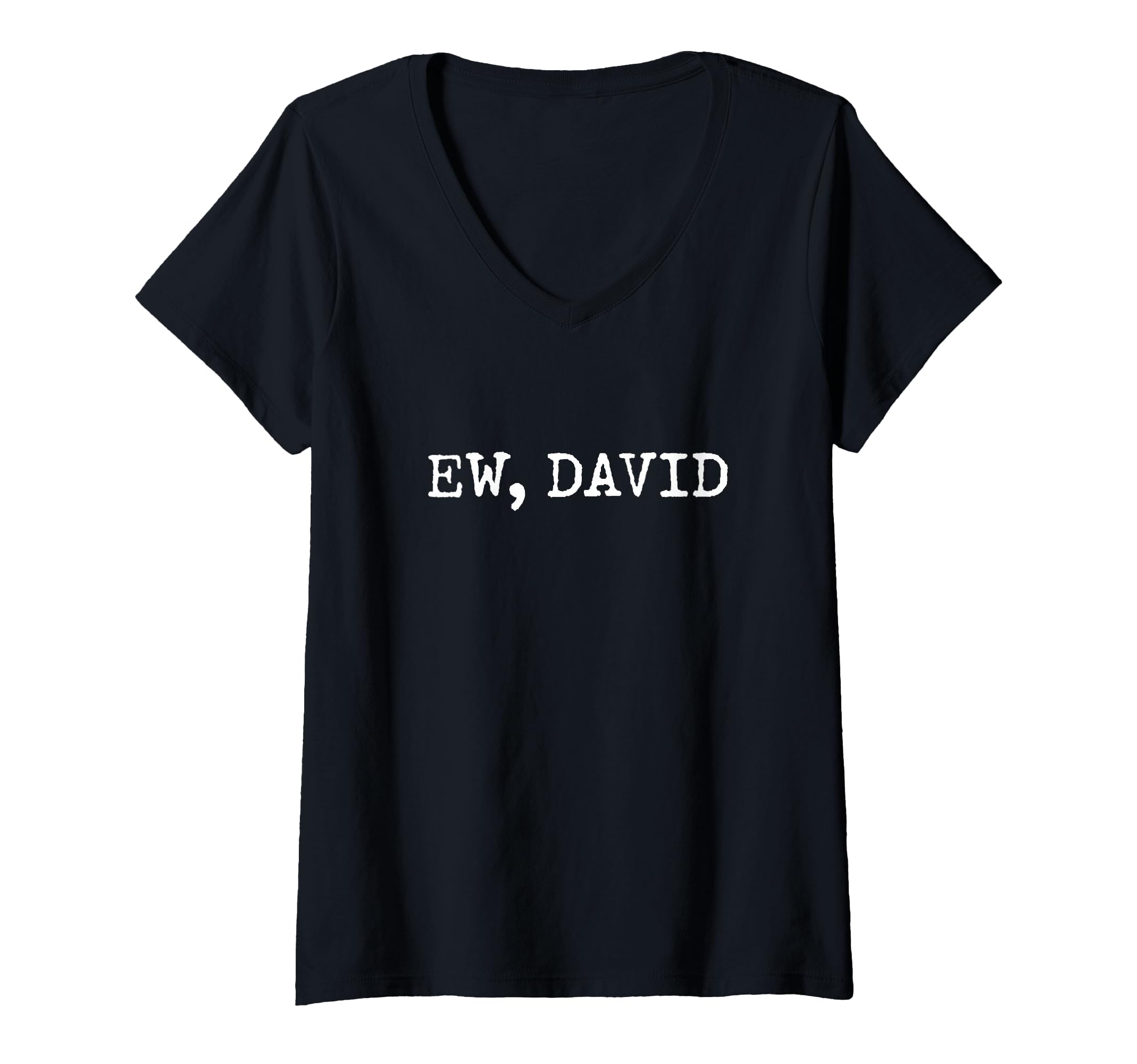 Womens Ew David Pop Culture V-Neck T-Shirt