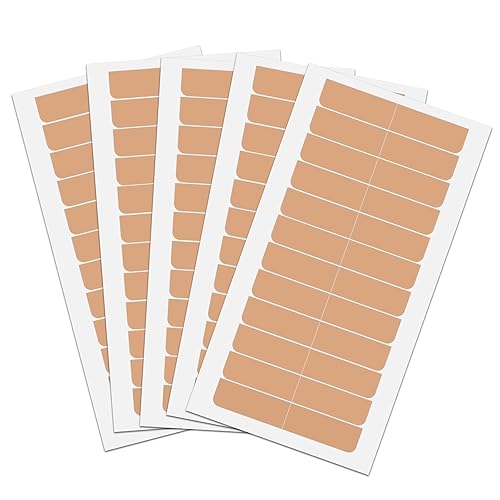 Miniatura 1 de Sajoo 60 pestañas para extensiones de cabello, cinta adhesiva de repuesto de doble cara para extensiones de cabello, suministros de pelucas ((nude)