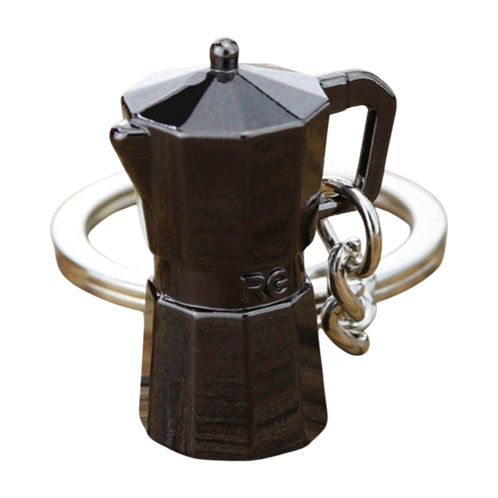 Maxtonser Coffee Culture Symbolic Portafilter Keychain Espresso Machine Accessory Bag Pendant Metal Texture Suitable for Gifting