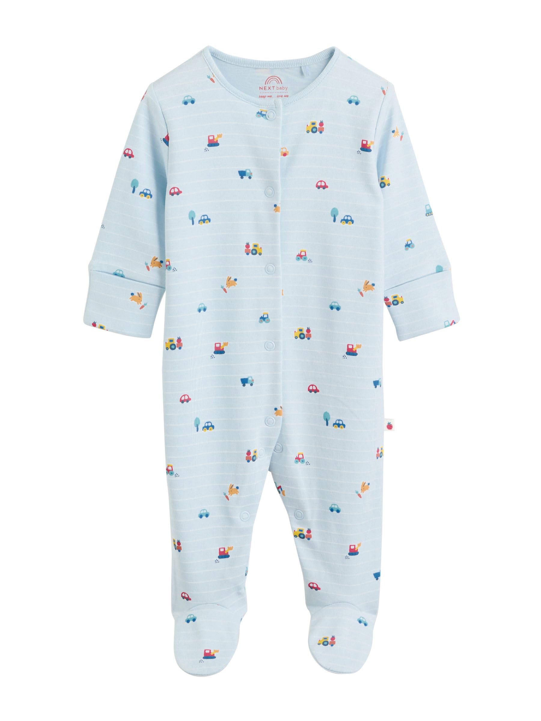 NEXT Baby Jungen Schlafanzüge für Babys, 3er-Pack