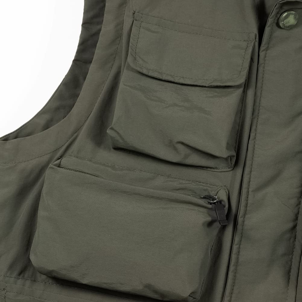 Chalecos Deportivos para Hombre Aire Libre Viajes Bolsillos Múltiples Chaleco de Trabajo de Pesca Fotografía Chaquetas sin Mangas