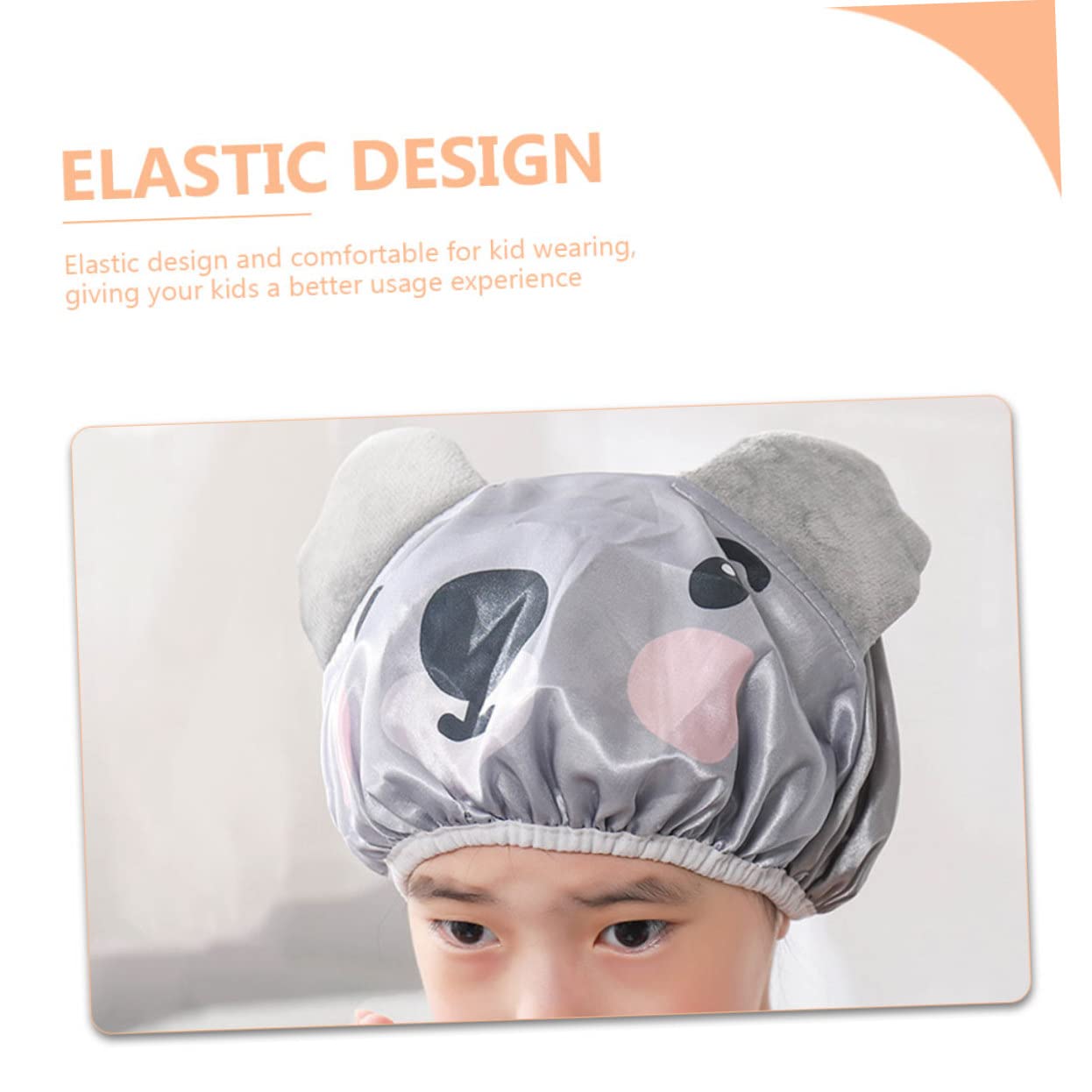 ibasenice 10piezas Gorro De Baño Infantil Gorro De Ducha De Dibujos Animados Para Niñas y Niño Niña Protección Capilar Cama Cómodo y Reutilizable