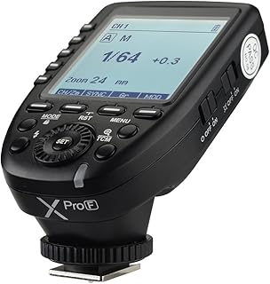 Godox Xpro-F TTL Wireless Flash Trigger for Fuji，2.4G 1/8000s HSS TTL Convert-Manual TCM Function, Large LCD Screen Flash Transmitter Compatible with Fujifilm Cameras