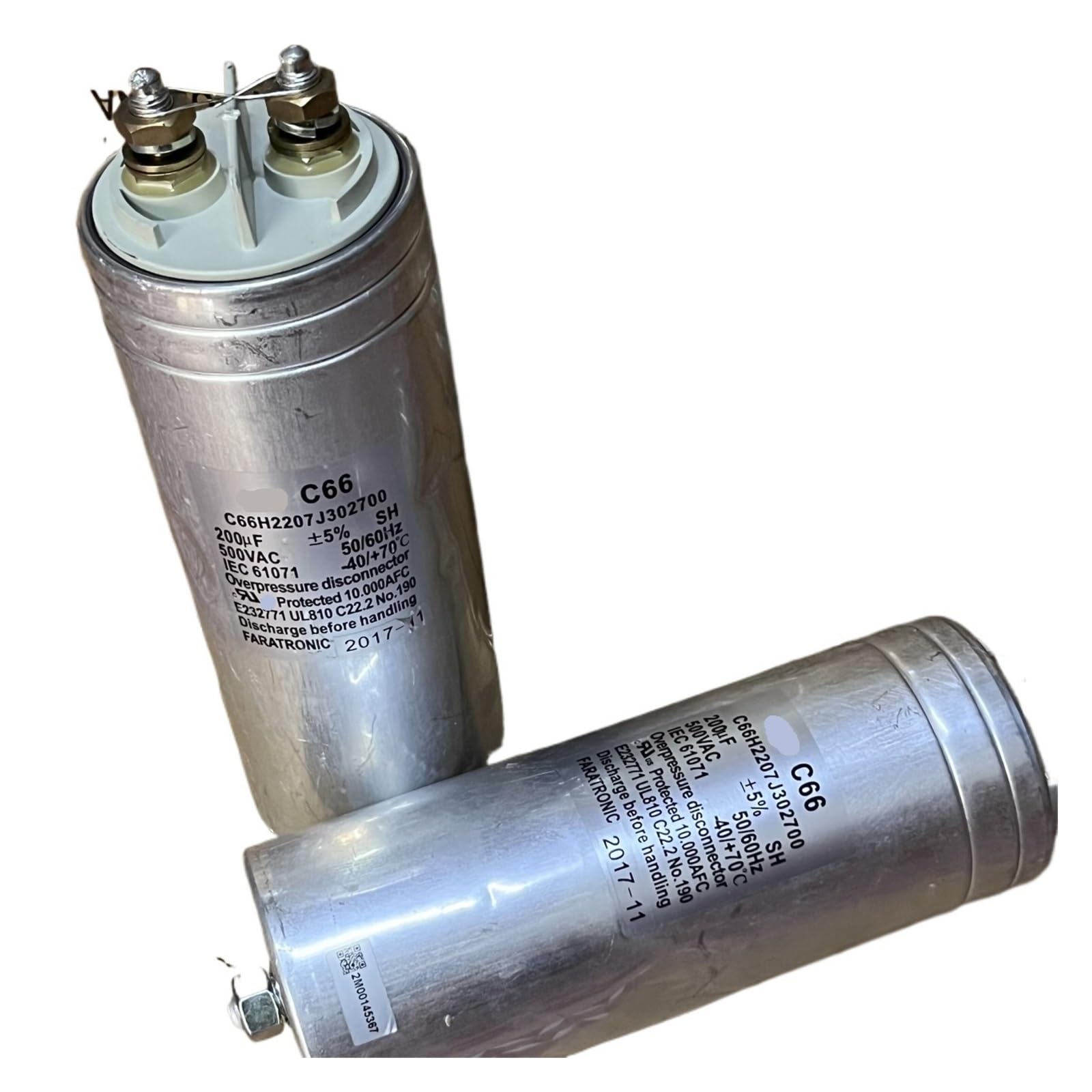 LEOTNNDQ 1pcs C66H2207J302700 200UF 500VAC Capacitor