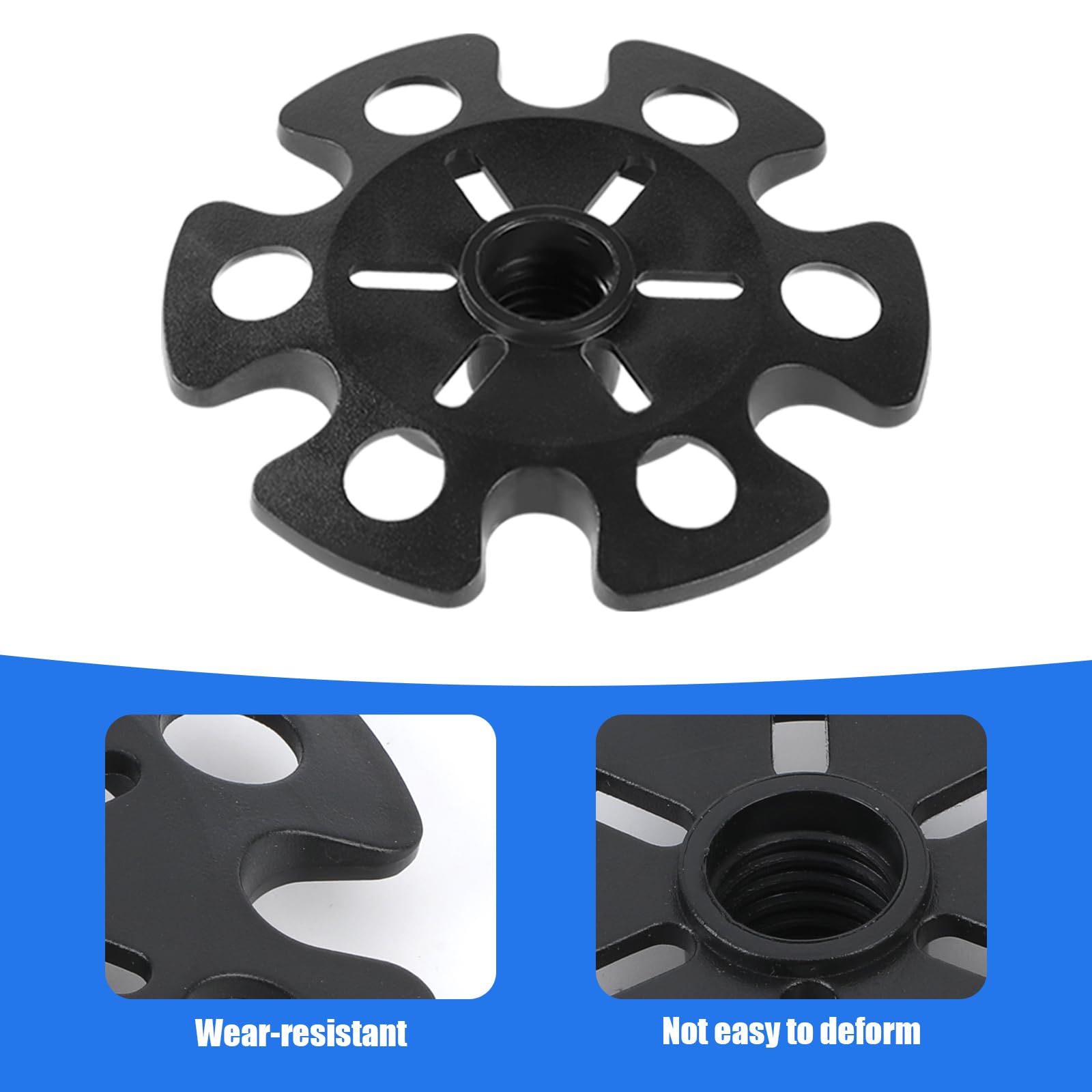 Gosknor 8pcs Paniers à Neige pour Bâtons de Randonnée, Panier pour Bâtons de Ski, Noir, Classique, Sports d'hiver
