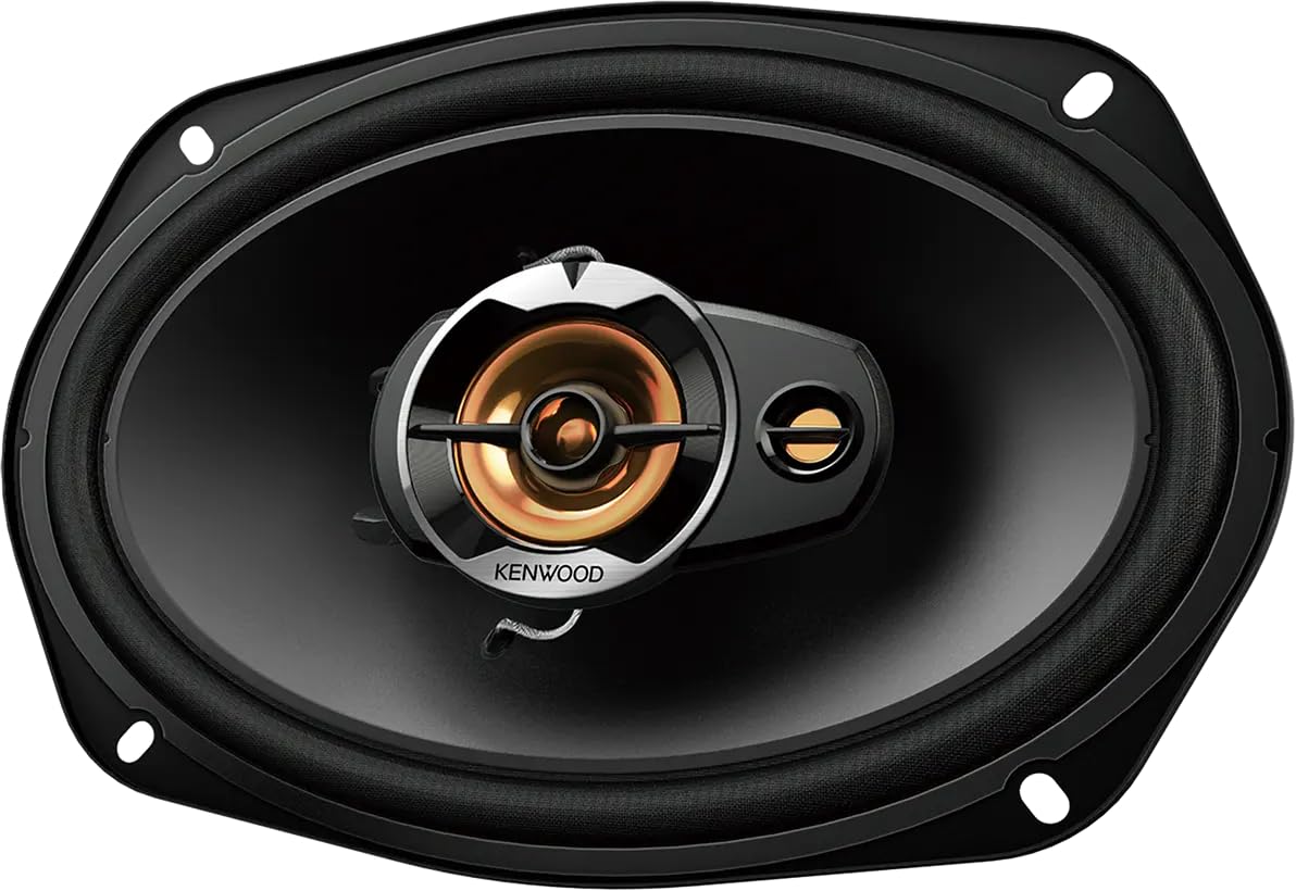 Kenwood KFC-S6977EX Stage Sound Series, 6 x 9 Zoll 3-Wege-Autolautsprecher, 500 W Spitzenbelastbarkeit, 80 W RMS, 4 Ohm, 50 mm Kalottenhochtöner & 12 mm Superhochtöner, inkl. Abdeckung, 2 Stück