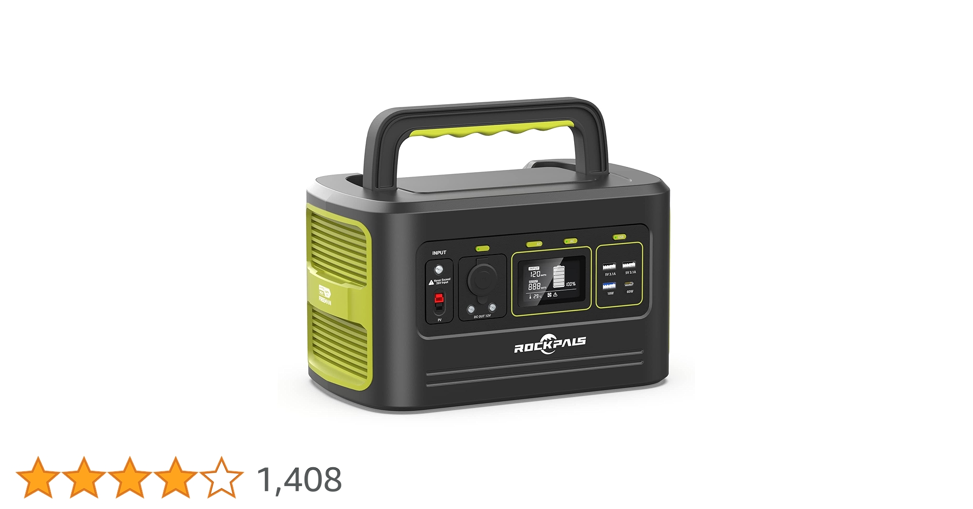【新品未開封】ROCKPALS ポータブル電源 600w Amazon.co.jp: ROCKPALS ポータブル電源 FR600 614.4Wh