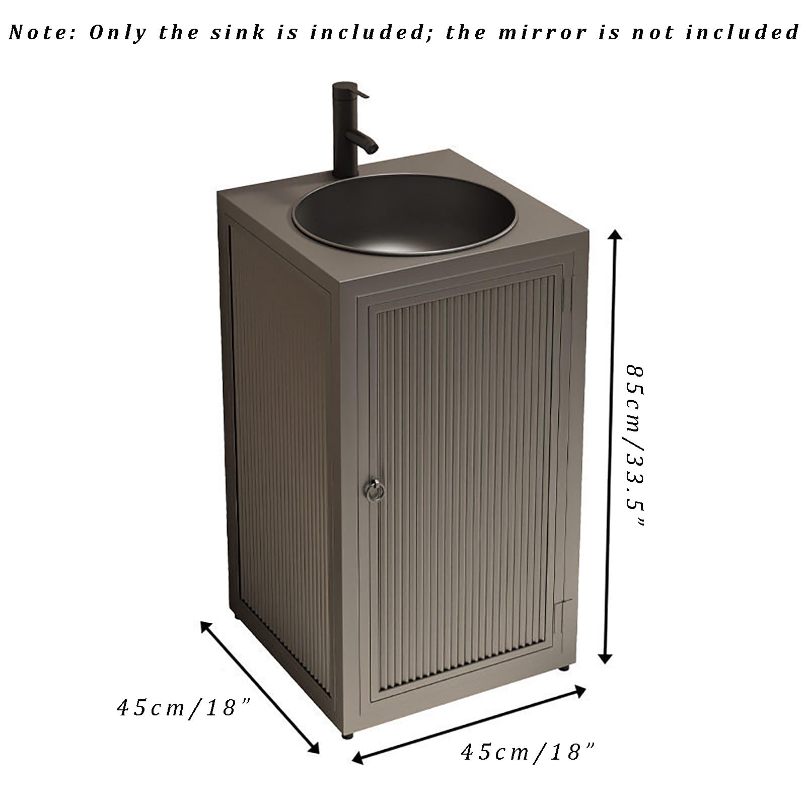 Freistehender Badezimmer-Waschtisch mit Waschbecken, moderner Allzweckschrank mit Stauraum, Handwaschstation für Loft, Café, Bar, Restaurant