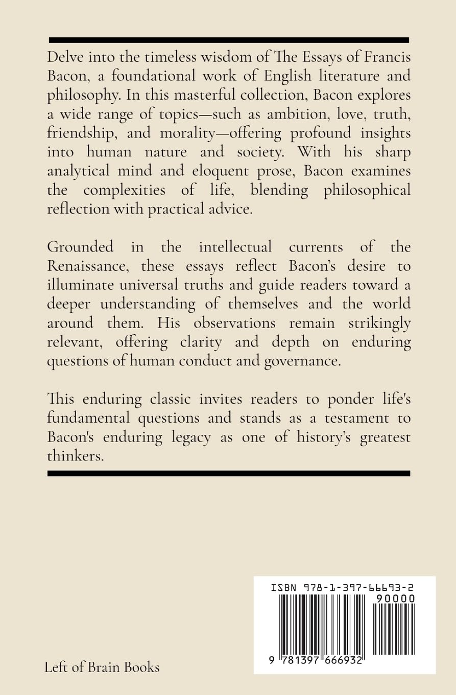 The Essays of Francis Bacon