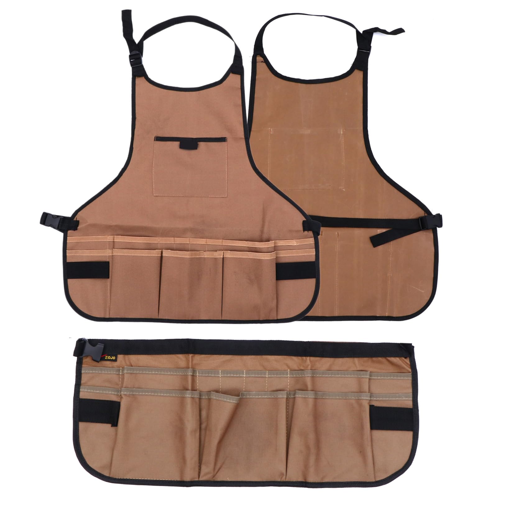 PACKOVE 2Pcs Gardening Apron Durable and Lightweight Oxford Cloth Apron for Home Garden and Crafts Practical Multi Pocket Design for Easy Tool Access