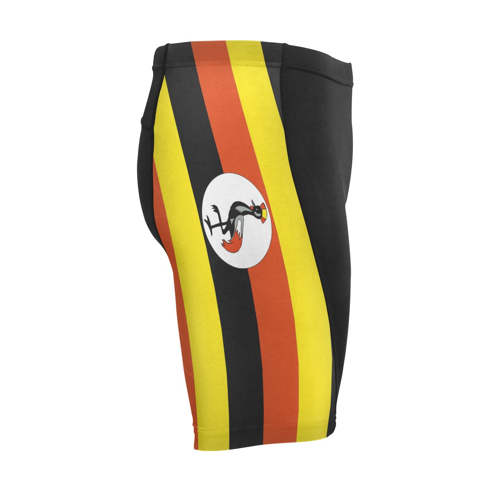 Uganda Flag Men's Bike Shorts Padded Cycling Bicycle Biking Shorts Tight Multicolor