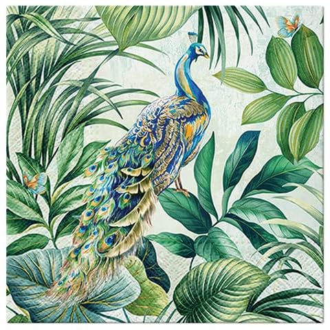 20 Napkins Peacock in the Jungle 33 x 33 cm Cover