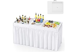 Giantex Foldable Chill n Fill 5 FT Ice Table