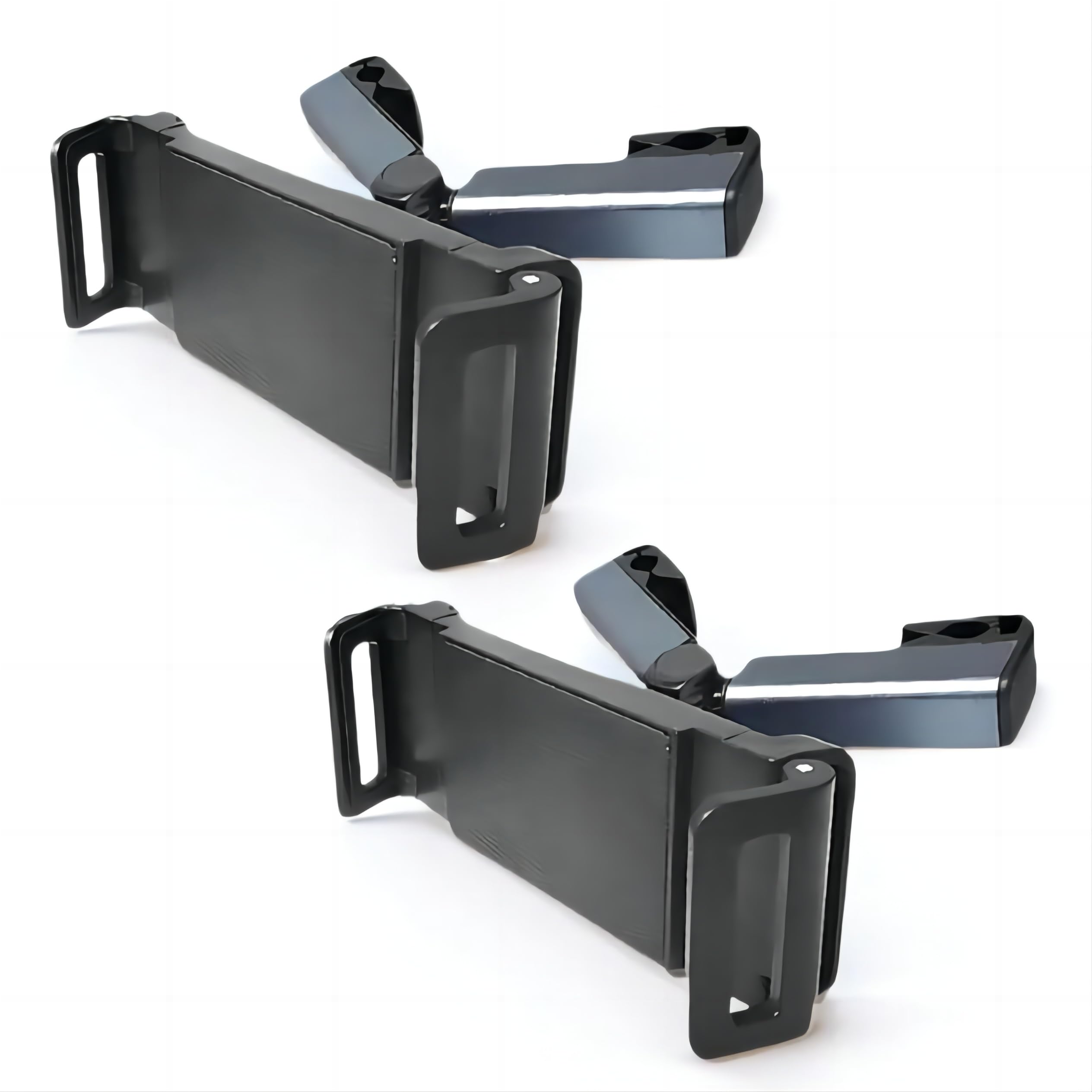 LXQTAO Car Phone and Tablet Holder - 2 Pack Universal Lazy Arm Stand for Back Seat, Rotating Headrest Mount - A-Style, Black for Premium in-Car Entertainment
