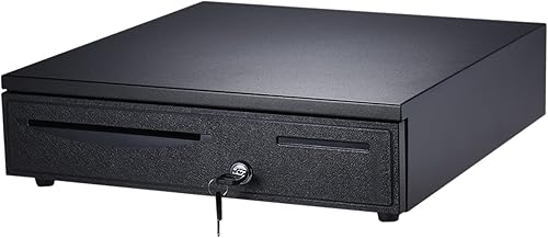 Miniatura 5 de Caja de almacenamiento electrónica de alta resistencia para cajón, 5 billetes, 5 bandejas de monedas, soporte de entrada de cheques, bloqueo