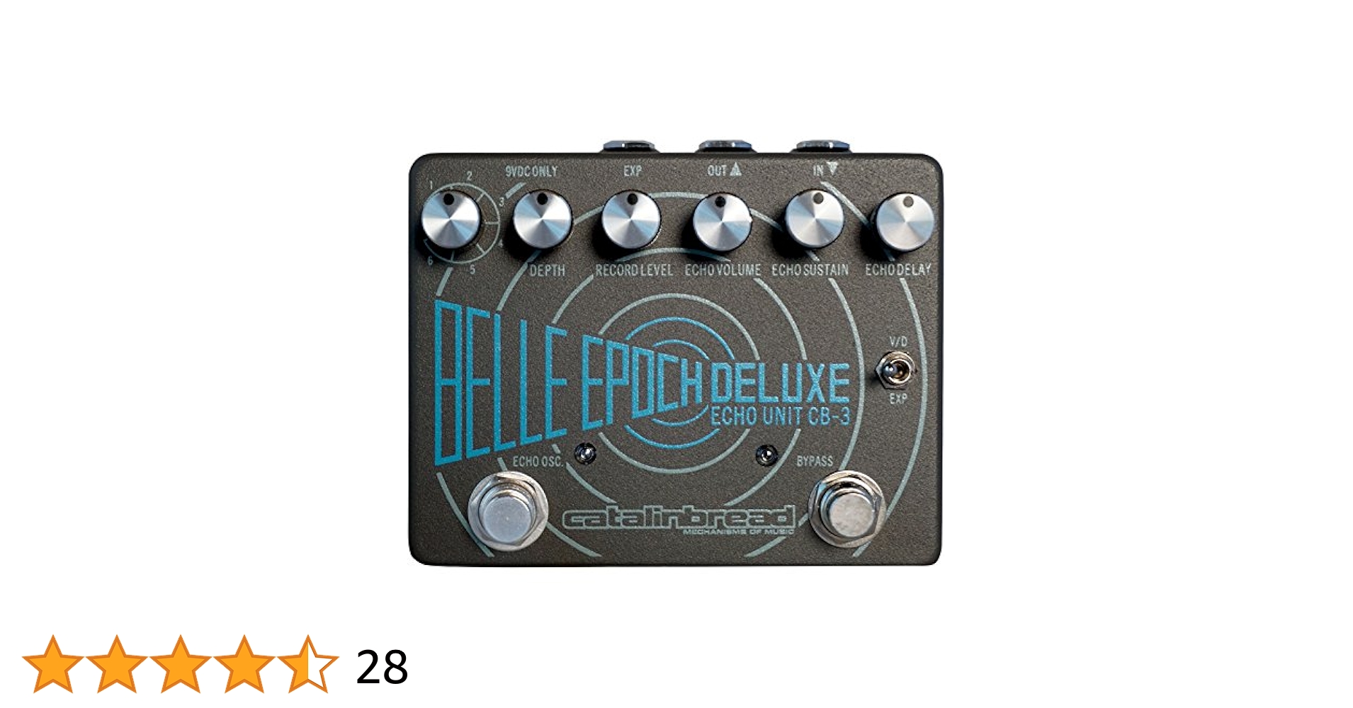 ギター catalinbread BELLE EPOCH DELUXE Delay Catalinbread - Belle Epoch Deluxe Black and Silver – LEP