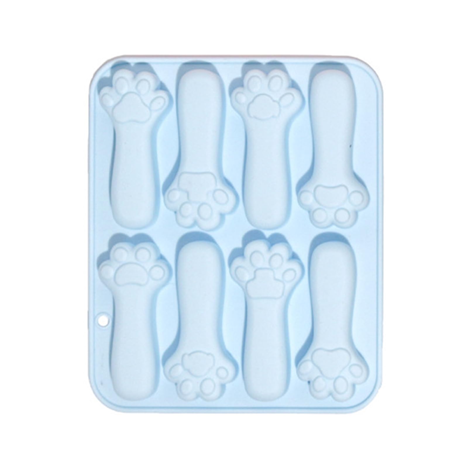 Tsophreniq Multifunctional Baking Mold 8Cavity Silicone Fondant Molds Candy Chocolate Fondant Molds for Cake Decorations Paw Biscuit Mold Baking Tool Birthday