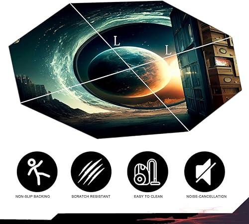 Miniatura 6 de Tapete para silla de juegos de oficina para alfombra, silla de computadora, tapete para suelo de madera dura, silla de escritorio, tapete para